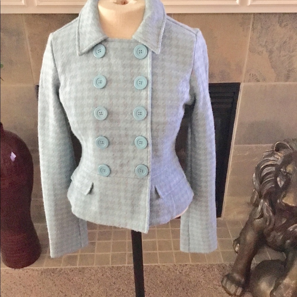 ABERCROMBIE JUNIORS WOOL CROPPED JACKET